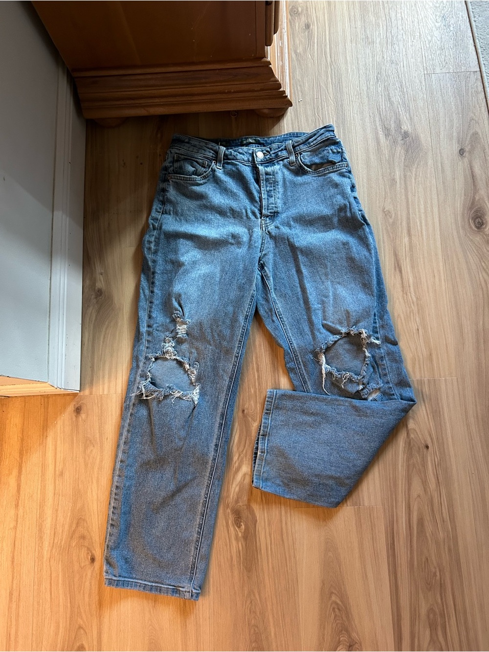 wild fable Ripped Boyfriend Jeans in Light Blue